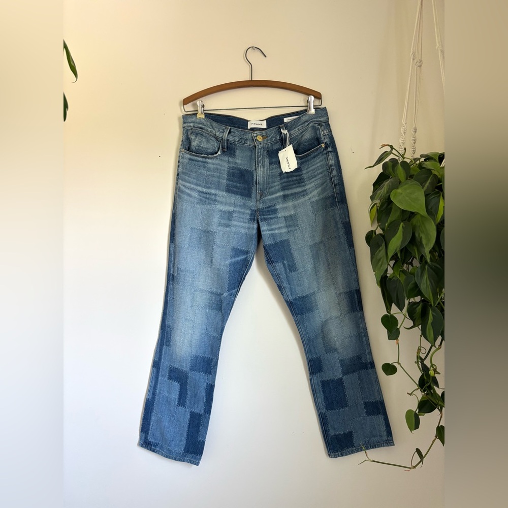 FRAME Le High Straight Patchwork jeans - Picture 4 of 10
